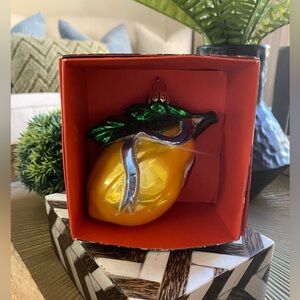 JOHN DERIAN LEMON GLASS ORNAMENT NWT